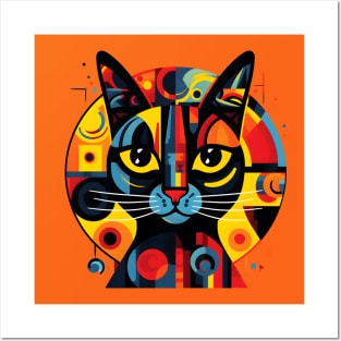 Cubism Cat Posters and Art